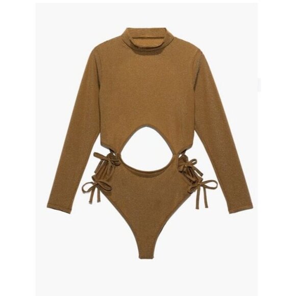 Savage X Fenty Bodysuit S Military Olive Green Sleep & Shine Teddy Size 2X - Picture 6 of 11